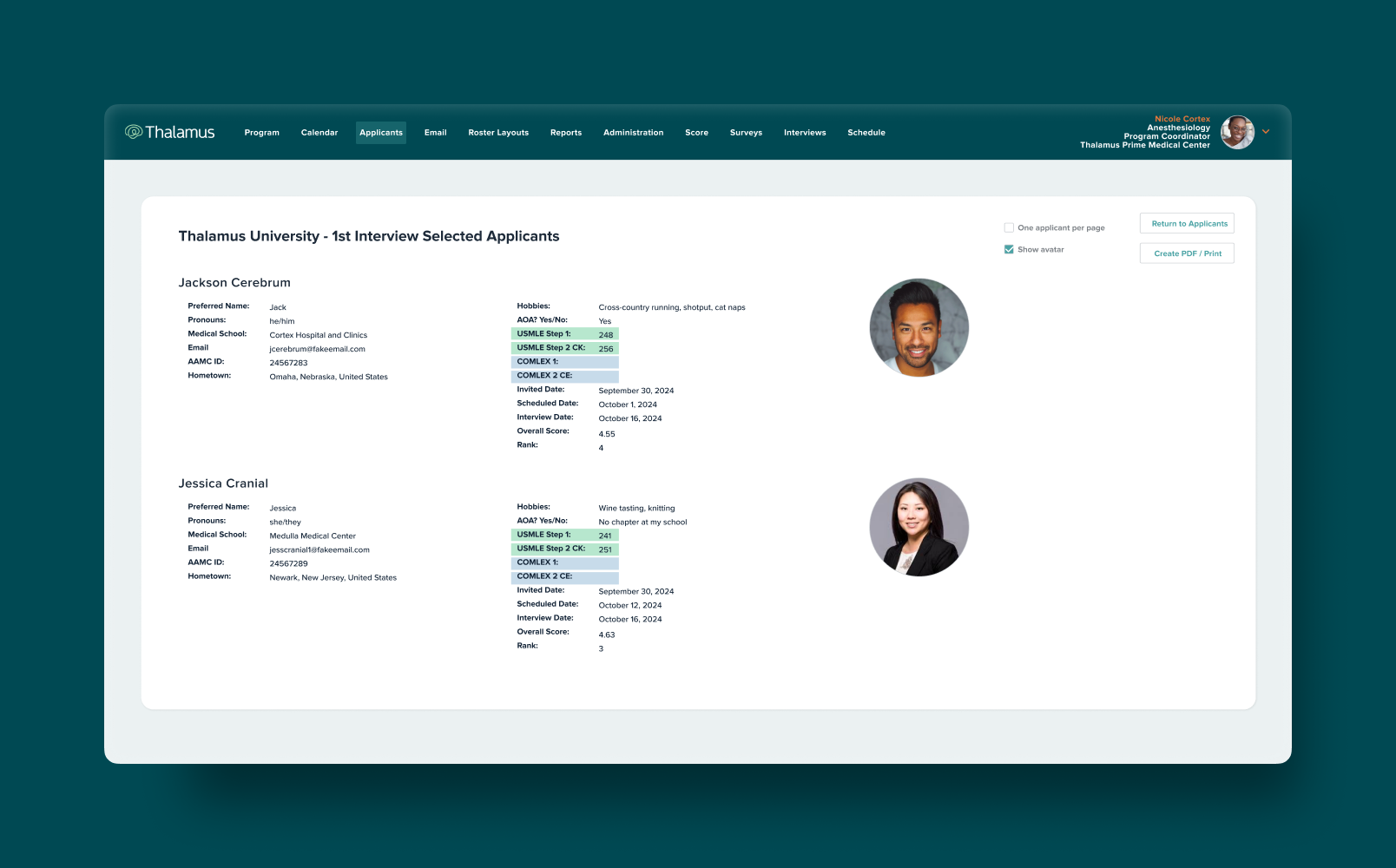Face Sheets & Print Pages