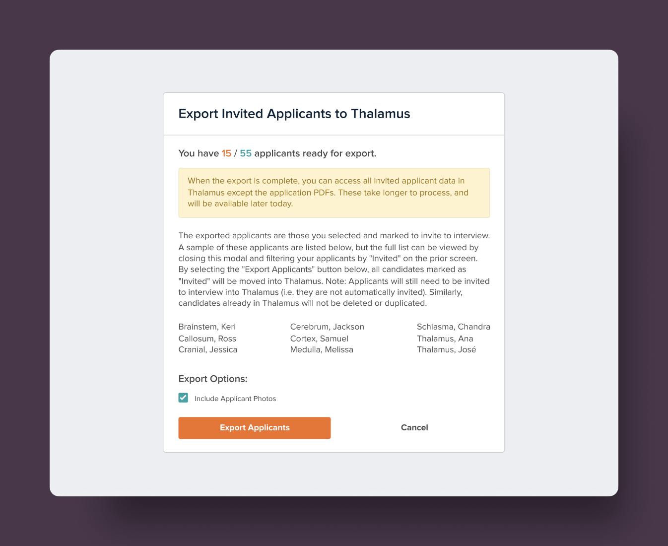Export & Integration