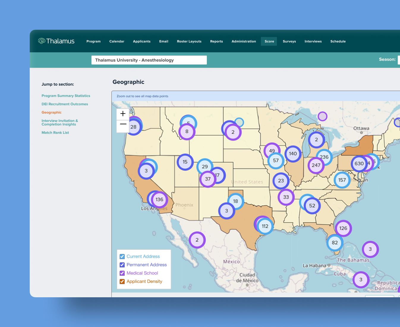 Geographical Recruitment Outcomes