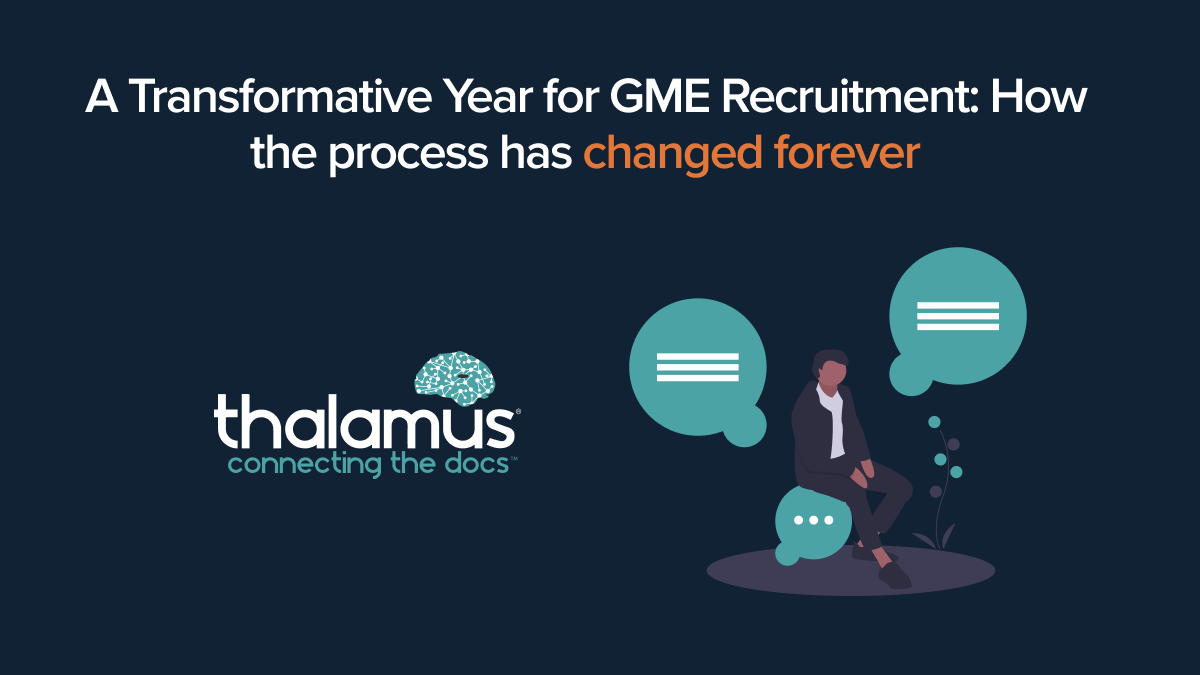 A Transformative Year for GME Recruitment: How the process has changed forever
